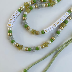 PIXIE DUST GREEN ADJUSTABLE CROSSBODY PHONE STRAP