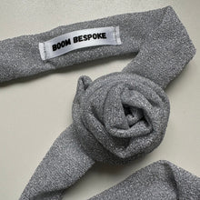 Load image into Gallery viewer, SILVER GLITTER ROSE CHOKER BY BOOM BESPOKE
