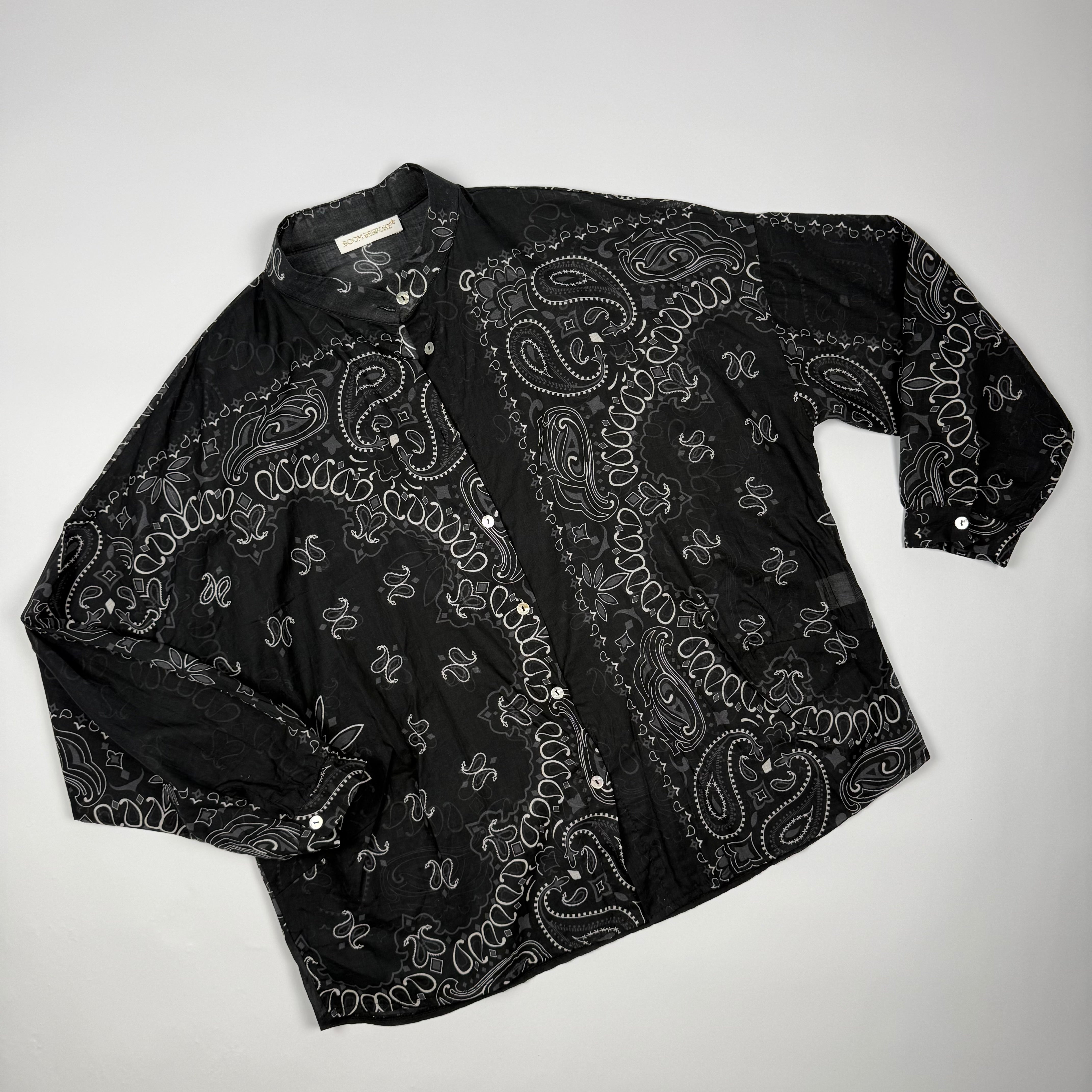 'CAFÈ NOIR' BLACK BANDANA MULTIWAY COTTON SET