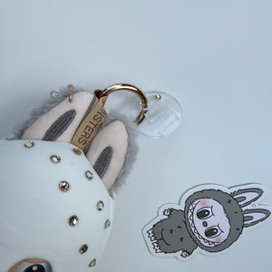 ‘SWAROVSKI GHOST’ SESAME BEAN BOOM BESPOKE LABUBU