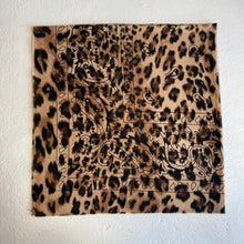 Load image into Gallery viewer, ‘LEOPARD’ LARGE BANDANA SCARF
