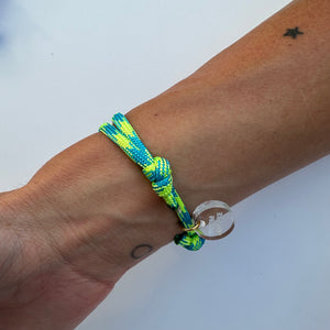 BLUE EYE BEAD ROPE BRACELET