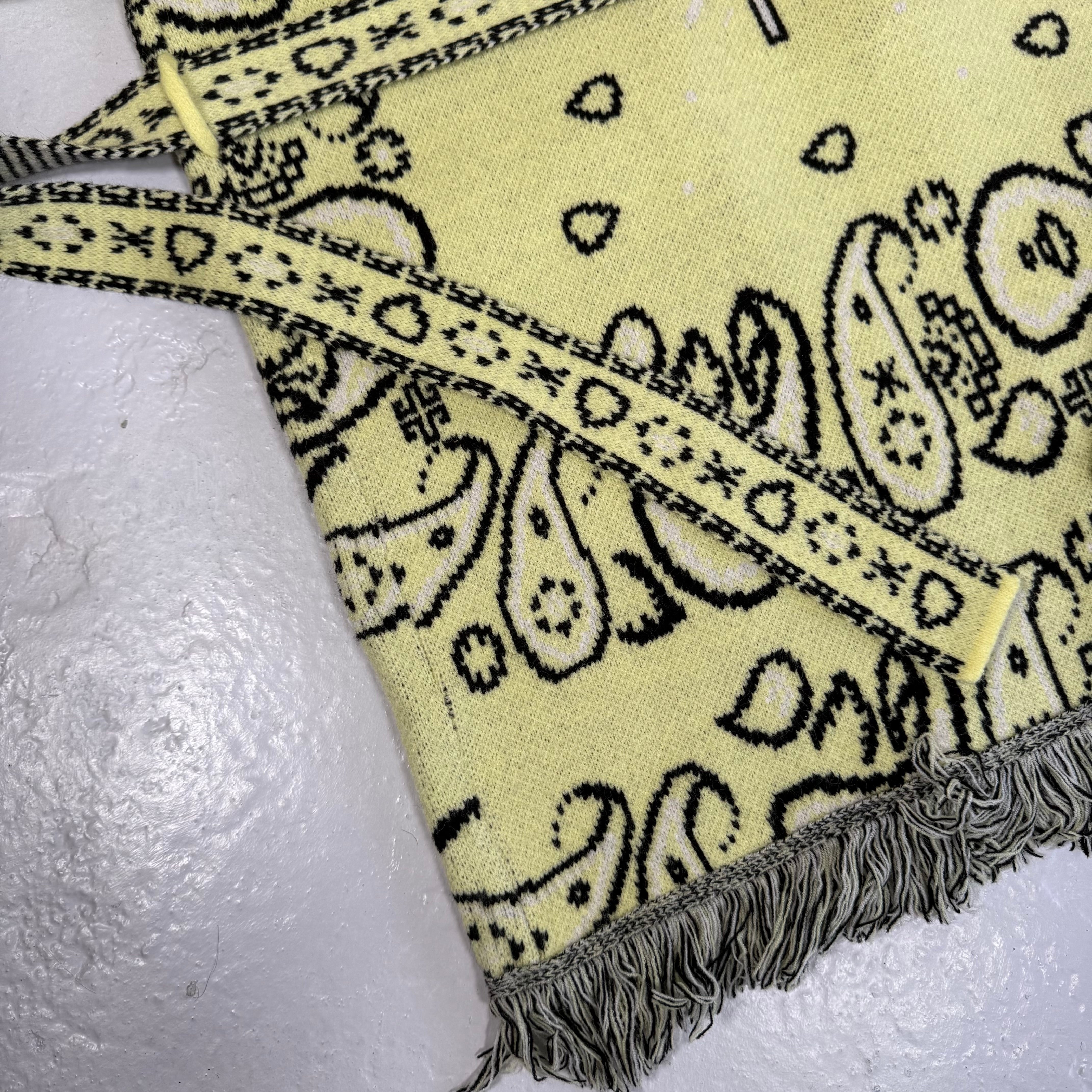 ‘BUTTER’ BANDANA KNIT BELTED LONGLINE CARDIGAN