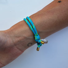 Load image into Gallery viewer, DREAM HAPPY BLUE &amp; YELLOW ROPE BRACELET SALE
