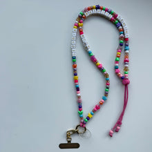 Load image into Gallery viewer, ‘BUBBLEGUM’ PINK ADJUSTABLE CROSSBODY PHONE STRAP
