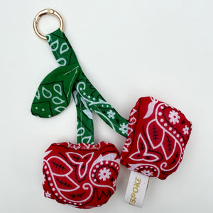 ‘BANDAÑA BONITA’ BANDANA CHERRY BAG CHARM BY BOOM BESPOKE