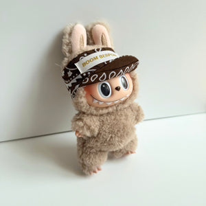 BROWN BANDANA LABUBU BOOM HAT