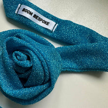 Load image into Gallery viewer, BLUE GLITTER ROSE CHOKER BY BOOM BESPOKE
