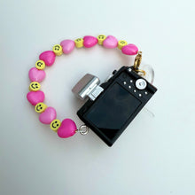 Load image into Gallery viewer, PREORDER - SMILEY HEARTS BOOM LABUBU CROSSBODY BEADED CAMERA
