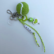 Load image into Gallery viewer, ‘TENNIS’ CROCHET &amp; BEADED BAG CHARM BY BOOM BESPOKE
