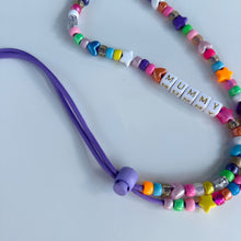 Load image into Gallery viewer, ‘BLUEBERRY SMOOTHIE’ PURPLE ADJUSTABLE CROSSBODY PHONE STRAP
