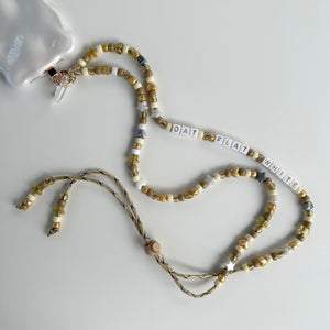 ‘SAND’ NUDE TONES ADJUSTABLE CROSSBODY PHONE STRAP