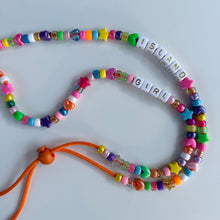 Load image into Gallery viewer, ‘VITAMIN C’ ORANGE ADJUSTABLE CROSSBODY PHONE STRAP

