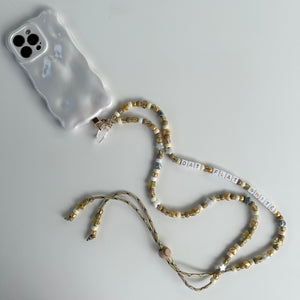 ‘SAND’ NUDE TONES ADJUSTABLE CROSSBODY PHONE STRAP
