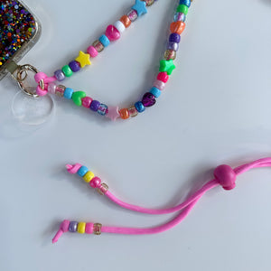 ‘BUBBLEGUM’ PINK ADJUSTABLE CROSSBODY PHONE STRAP