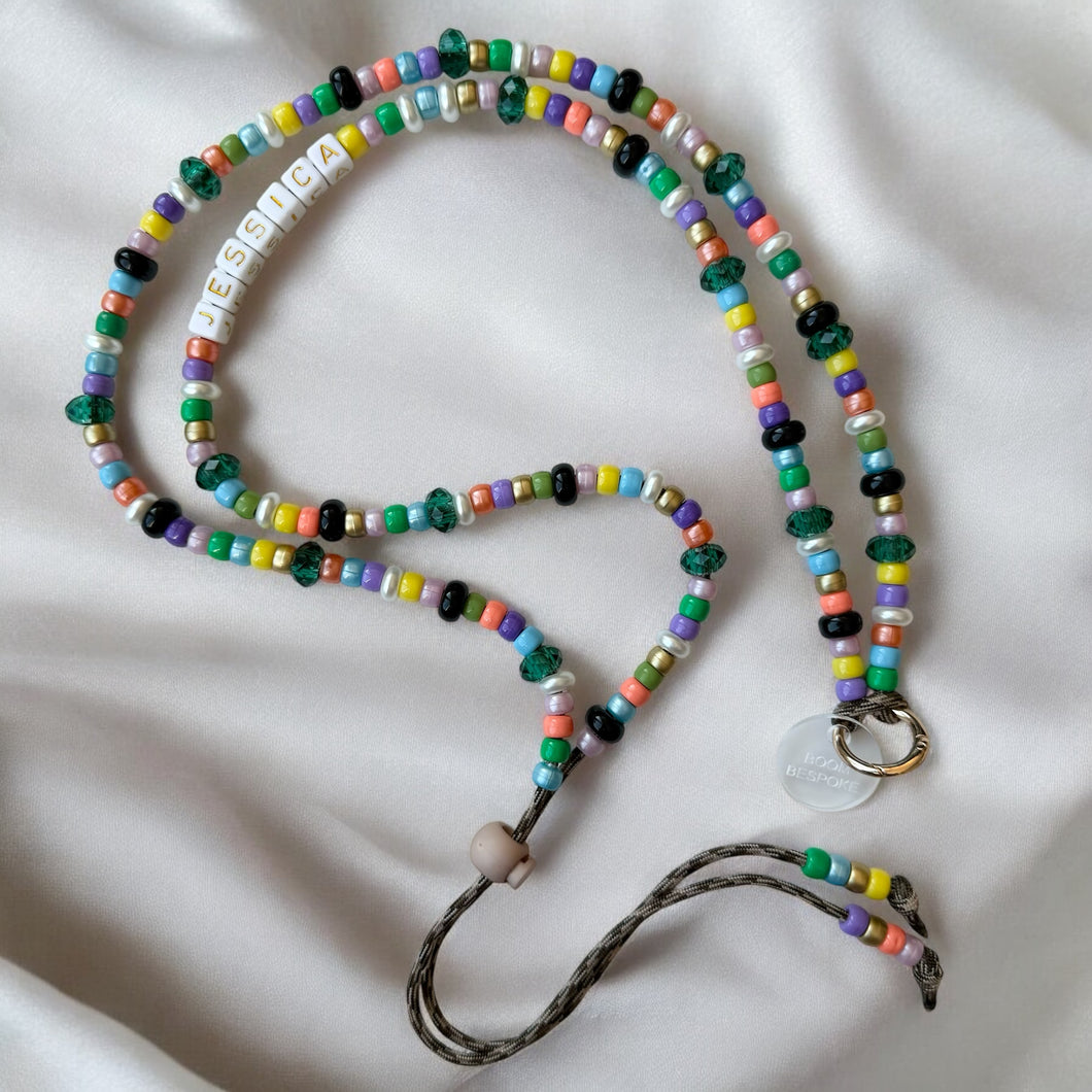 ´FASHIONISTA’ CRYSTAL ADJUSTABLE CROSSBODY PHONE STRAP