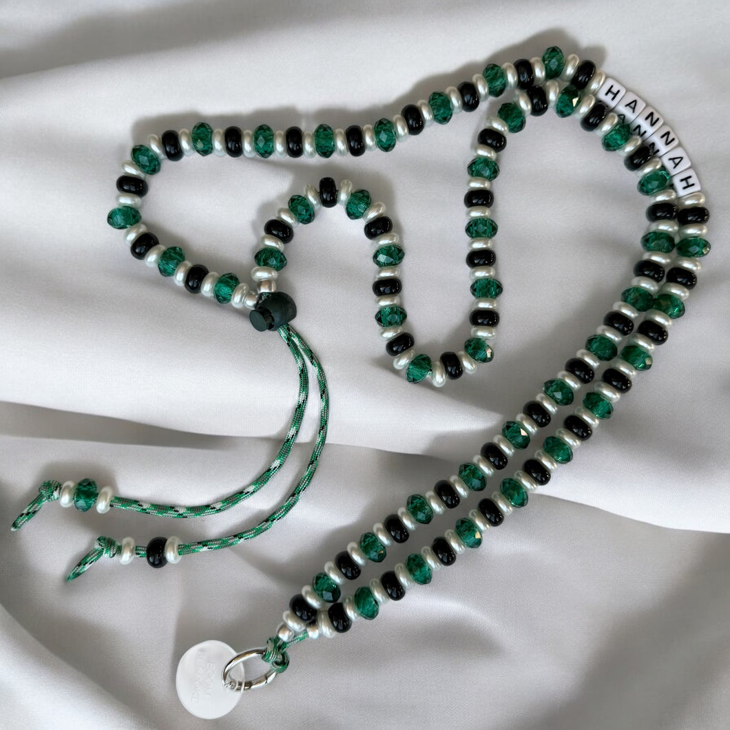 ´MISTLETOE MUSE’ CRYSTAL ADJUSTABLE CROSSBODY PHONE STRAP