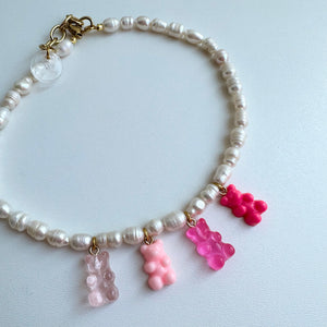 ‘PINK’ GUMMY BEAR PEARL NECKLACE BY BOOM BESPOKE
