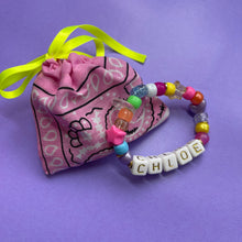 Load image into Gallery viewer, &quot;SMILE&quot; BESPOKE BEADED ELASTIC BRACELET
