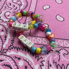 Load image into Gallery viewer, &quot;BFF&quot; BEADED ELASTIC BRACELETS SET OF TWO

