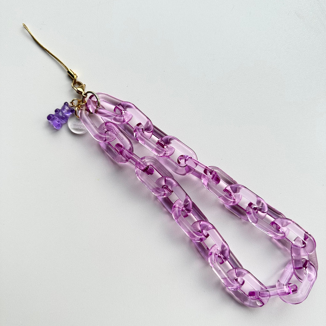 ‘GRAPE’ BOOM BESPOKE PHONE CHAIN CHARM