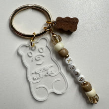 Load image into Gallery viewer, “BOOM BEAR&quot; CLEAR BOOM BESPOKE KEYRING
