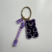 Load image into Gallery viewer, “BOOM BEAR&quot; PURPLE BOOM BESPOKE KEYRING

